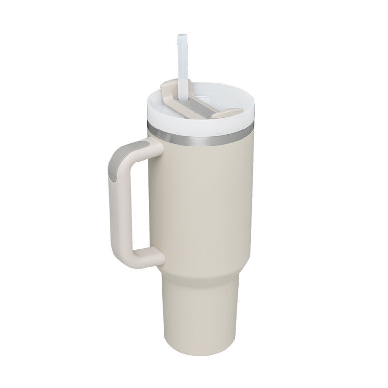 40 Oz Tumbler mit Griff, Strohhalm, Vakuum-Kaffeebecher mit Deckel.