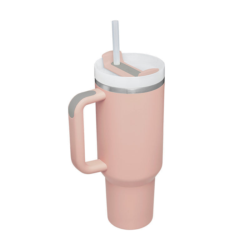 40 Oz Tumbler mit Griff, Strohhalm, Vakuum-Kaffeebecher mit Deckel.